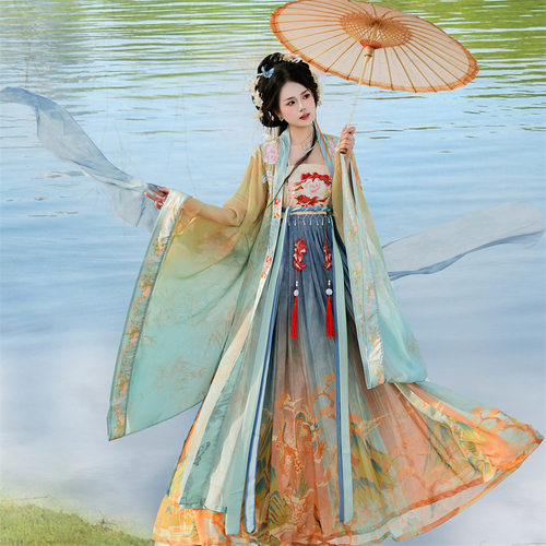 龙锦|唐制诃子裙汉服仙气柯子裙