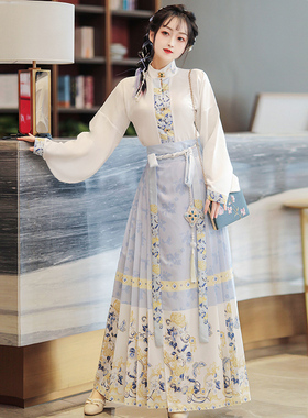 翡缇兰_蝶恋 原创马面裙套装明制汉服女2025新款改良日常国风古装