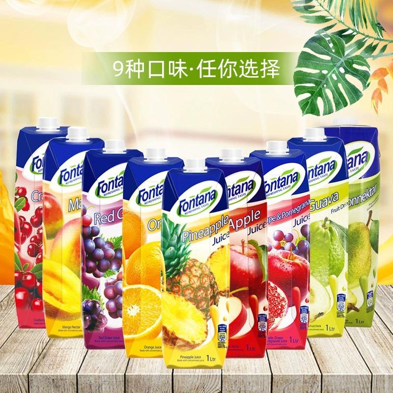 塞浦路斯进口芳塔娜芬特乐果汁菠萝汁橙汁葡萄汁苹果汁西柚汁