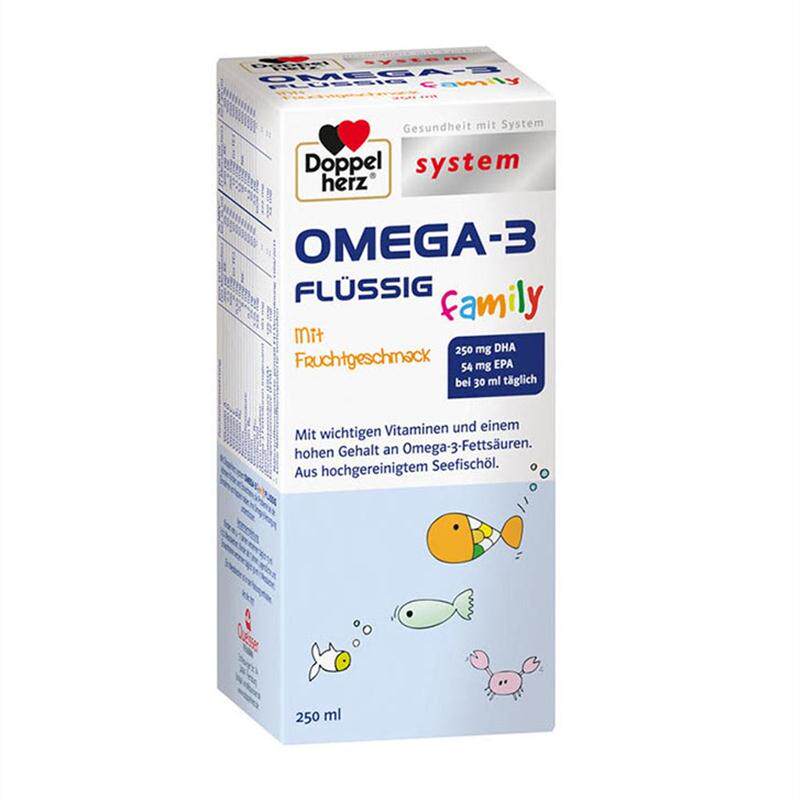现货herz 儿童覆合维生素鱼油Omega-3脂肪酸补充口服液