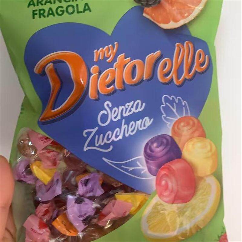 新包装现货意大利各种水果味糖橡皮软糖 DIETORELLE无糖糖果140g