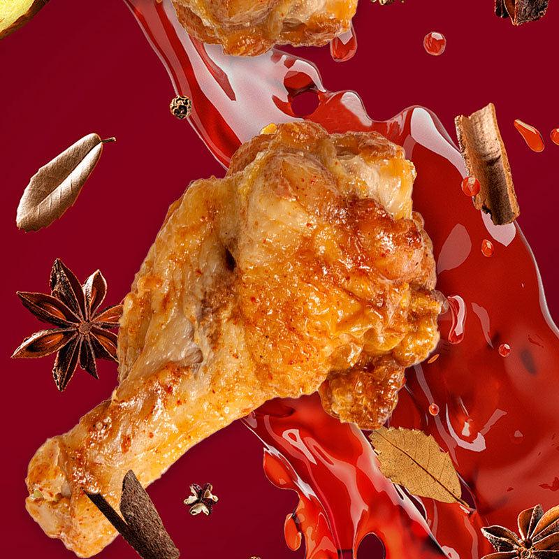 巴力嘎嘎清真Chicken leg38g 香辣味鸡小腿翅根回族零食品熟食