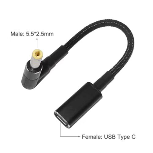 typec母转dc5525转接线