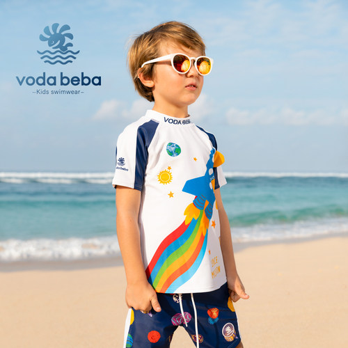 VodaBeba儿童泳衣防晒男孩速干