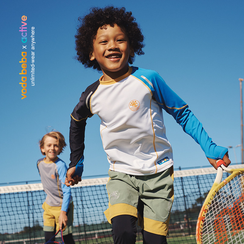 vodabeba儿童长袖T恤新款撞色插肩袖弹力透气打底衫男童运动春秋,童装/婴儿装/亲子装,T恤,淘宝优惠券,粉丝福利购,淘宝优惠卷