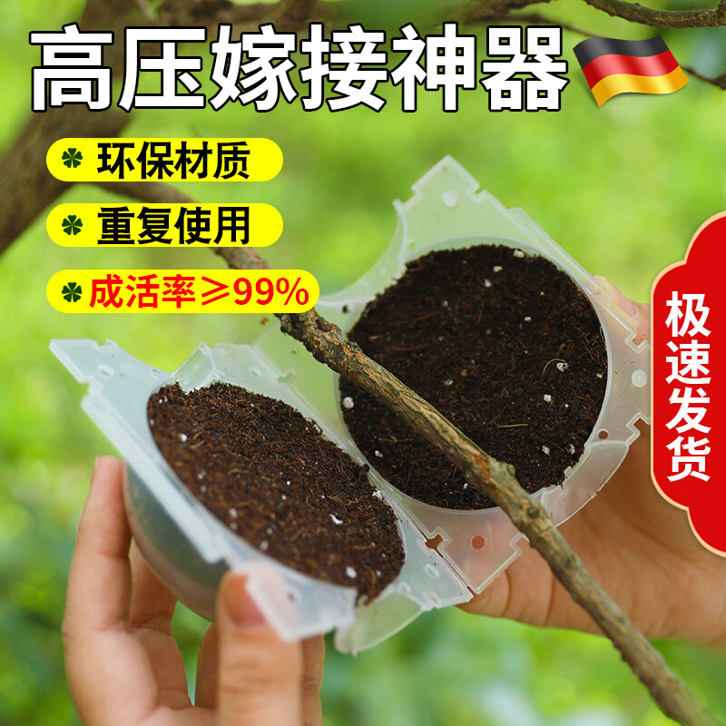 德国高压嫁接盒植物繁殖器花卉果树控根神器扦插枝繁殖球生根育苗