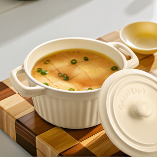 陶瓷炖盅隔水炖家用一人份瓦罐带盖炖汤煲汤炖燕窝蒸鸡蛋羹专用碗