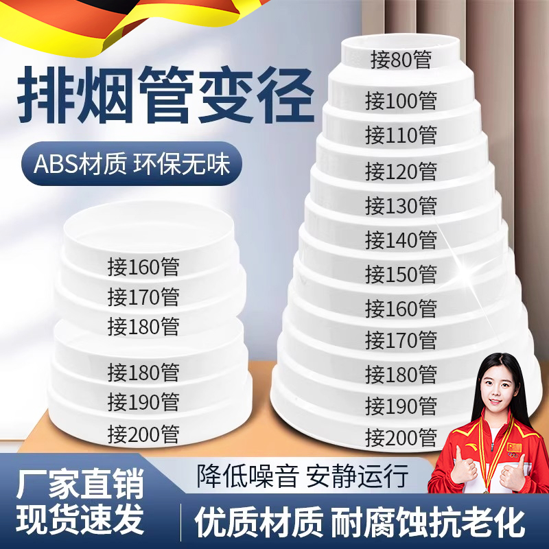 德国抽油烟机变径圈排风管转换