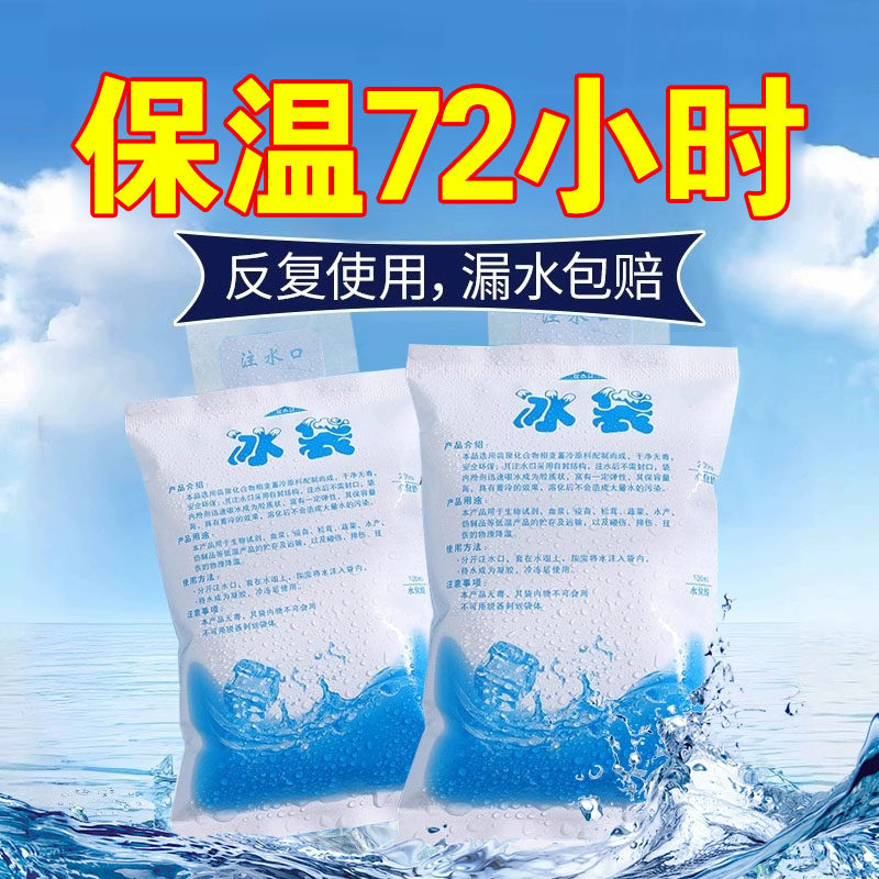 注水冰袋快递专用冷冻生鲜家用保鲜一次性重复使用冷藏包摆摊商用