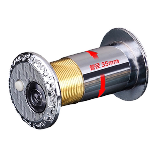 德国猫眼防盗门通用门镜带门铃二合一塑料家用电子可视门铃老式门