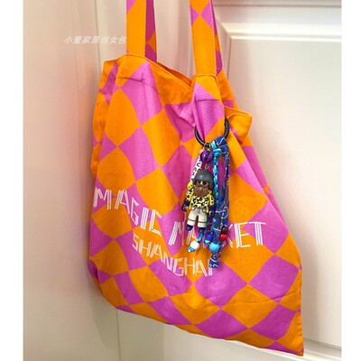 韩系夏日新款大容量布袋单肩包