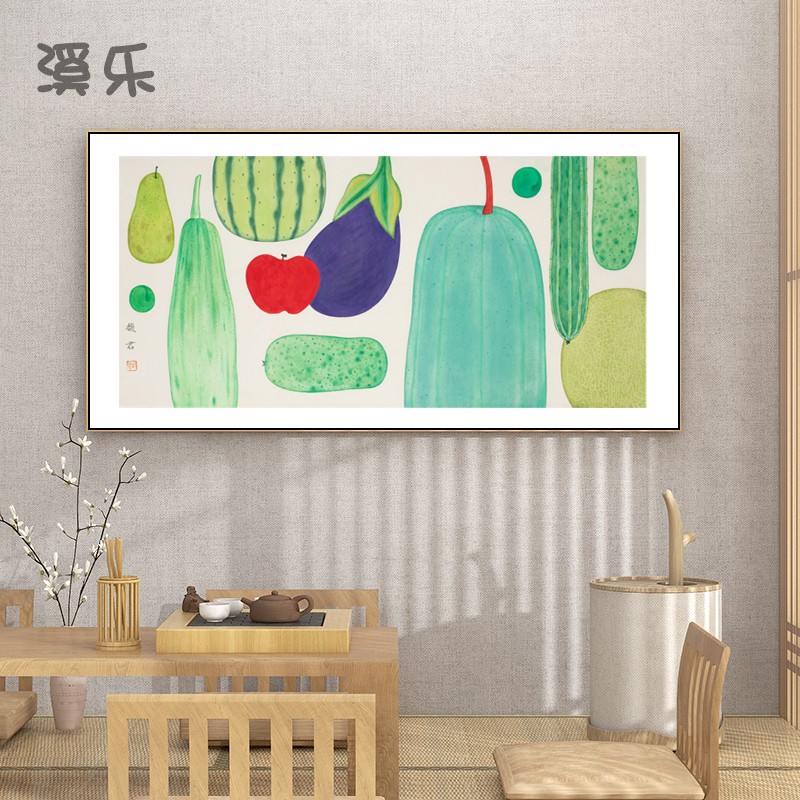 客厅餐厅挂画装饰画丰收图水果壁画摆台现代艺术画大气公寓家居画图片