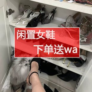 闲置二手女士高跟鞋乐福鞋平底鞋韩版运动鞋显瘦通勤旧的女鞋送wa