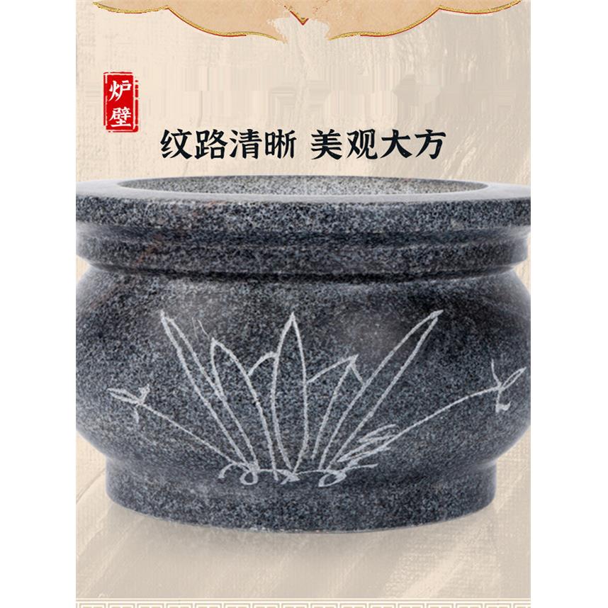 香炉用品上家用石头香炉室外用户外上香烧香石雕香炉寺庙图片