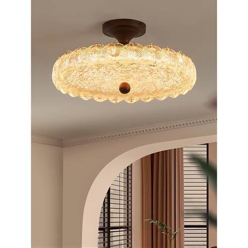 中古风卧室吸顶灯树脂2025新款覆古主卧房间灯全光谱护眼中山灯具