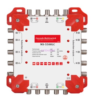 5x5x8 satellite multiswitch Out port with LED light