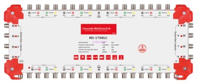 17x17x8 satellite multiswitch Out port with LED light