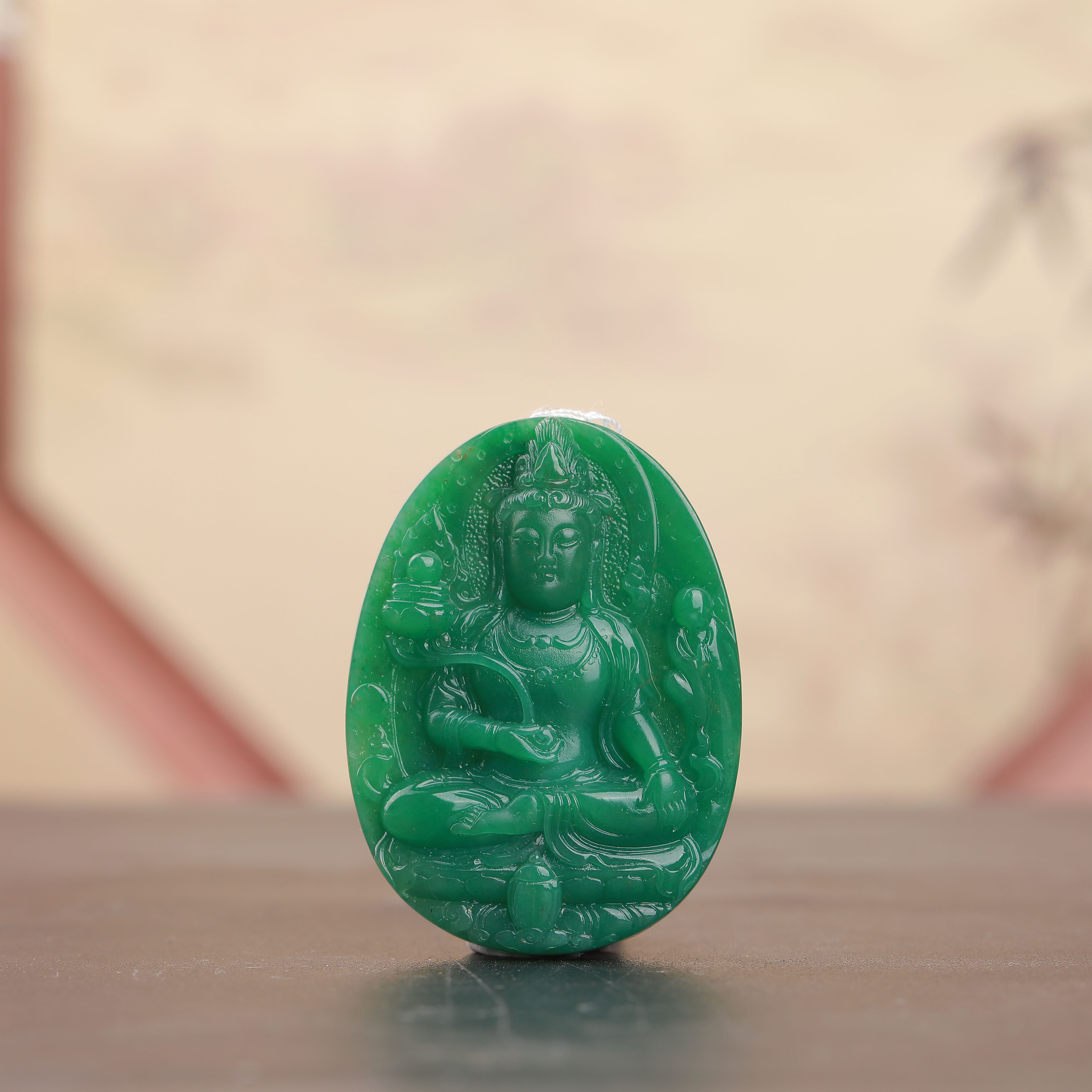 独山玉老料天蓝料观音吊坠挂件天然玉石玉坠挂件玉牌