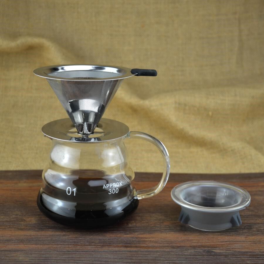 耐高溫玻璃雲朵分享壺手沖咖啡壺家用304不鏽鋼雙層濾網漏鬥滴漏在類目 餐飲具, 咖啡器具, 咖啡壺中 - 來自Buy2taobao.com提供專業的淘寶代購服務