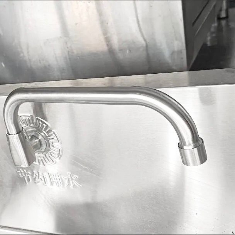 饭店半自动厨灶龙头商用炉灶大排档燃气灶猛火炉专用摇臂龙头