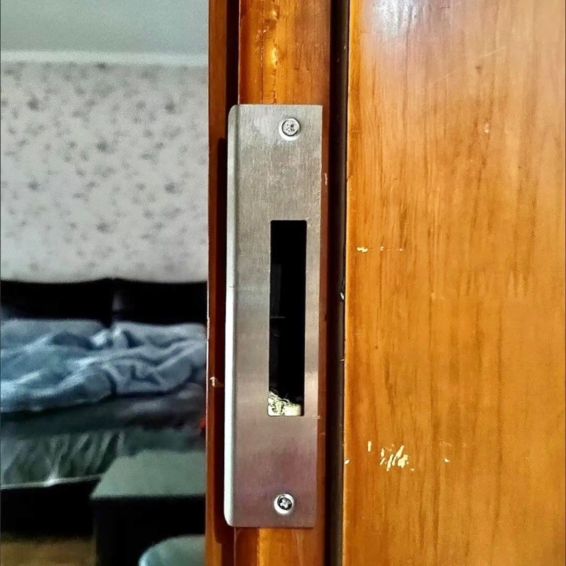 房门导向片卡槽配件锁具木门锁挡板门锁扣板防盗门门框片锁体锁舌