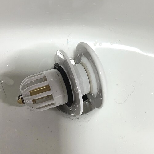 防堵大盖洗脸盆按压式面盆加厚过滤弹跳塞通用排水铜芯陶瓷弹跳芯