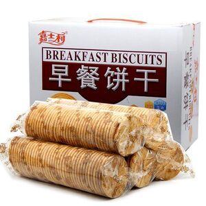 嘉士利早餐饼干整箱1000g年货礼盒春节过年送礼零食礼包休闲即食