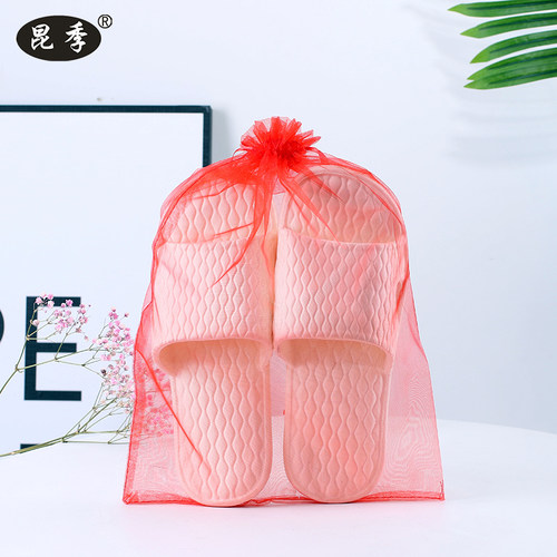 白色玩具糖果拖鞋透明纱袋