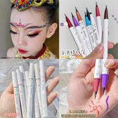 儿童舞台妆彩色眼线笔极细速干持久不晕染防水防汗白色棕色黑蓝色
