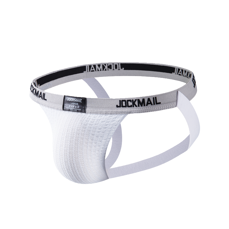 JOCKMAIL男内裤低腰性感激凸丁字裤网孔透气毛巾面料情趣诱惑丁裤