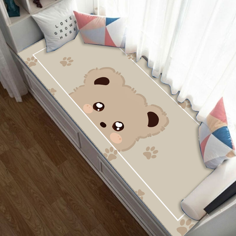 冠研卧室卡通可爱飘窗毯