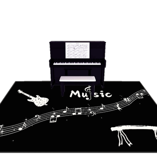 钢琴地毯音乐电子鼓乐器地垫书房客厅脚垫架子鼓隔音防滑专用地垫