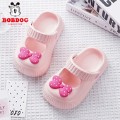 防滑EVA两穿拖鞋 女童宝宝可爱玛丽珍公主鞋 春季 巴布豆儿童凉拖鞋