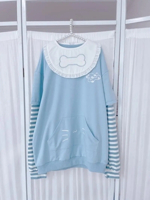 女宽松加绒连帽外套学生长袖卫衣