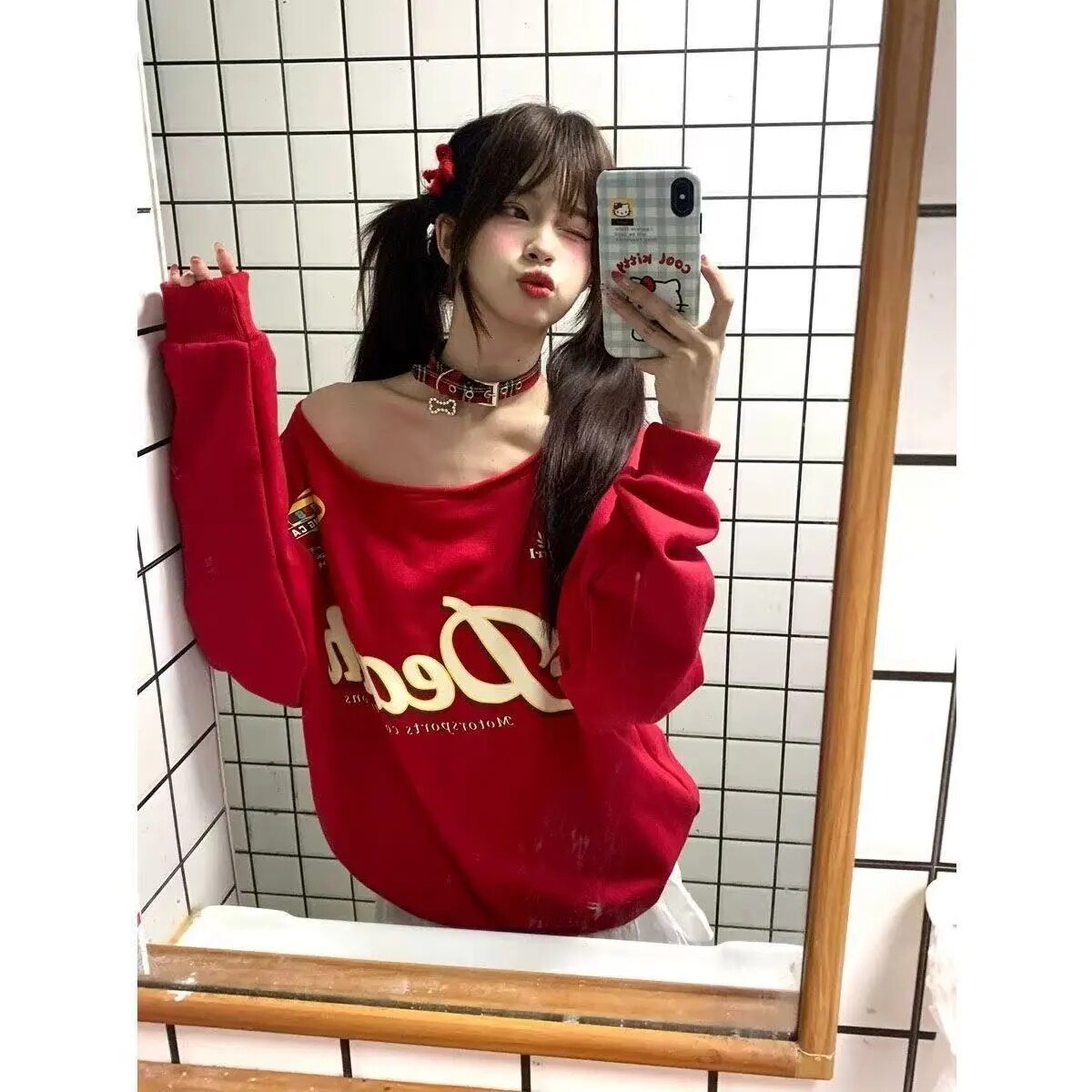 现货欧美风印花短袖卫衣