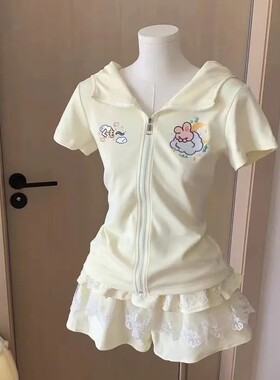 学院风日系软妹学院风运动服套装