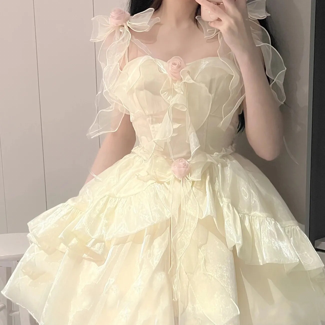 现货秒发法式甜美公主风连衣裙子