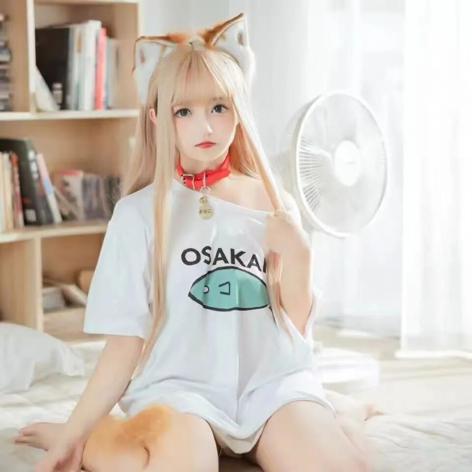 cos40原的猫娘ins短袖卫衣男女款