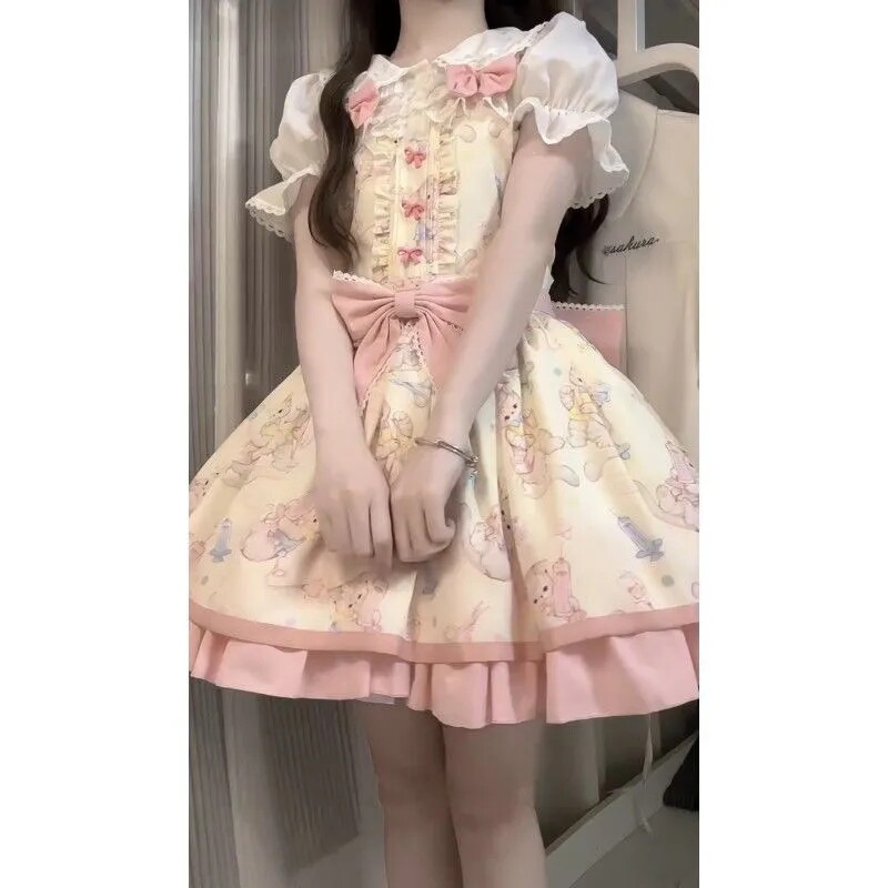 洛丽塔可爱少女减龄娃娃领套装
