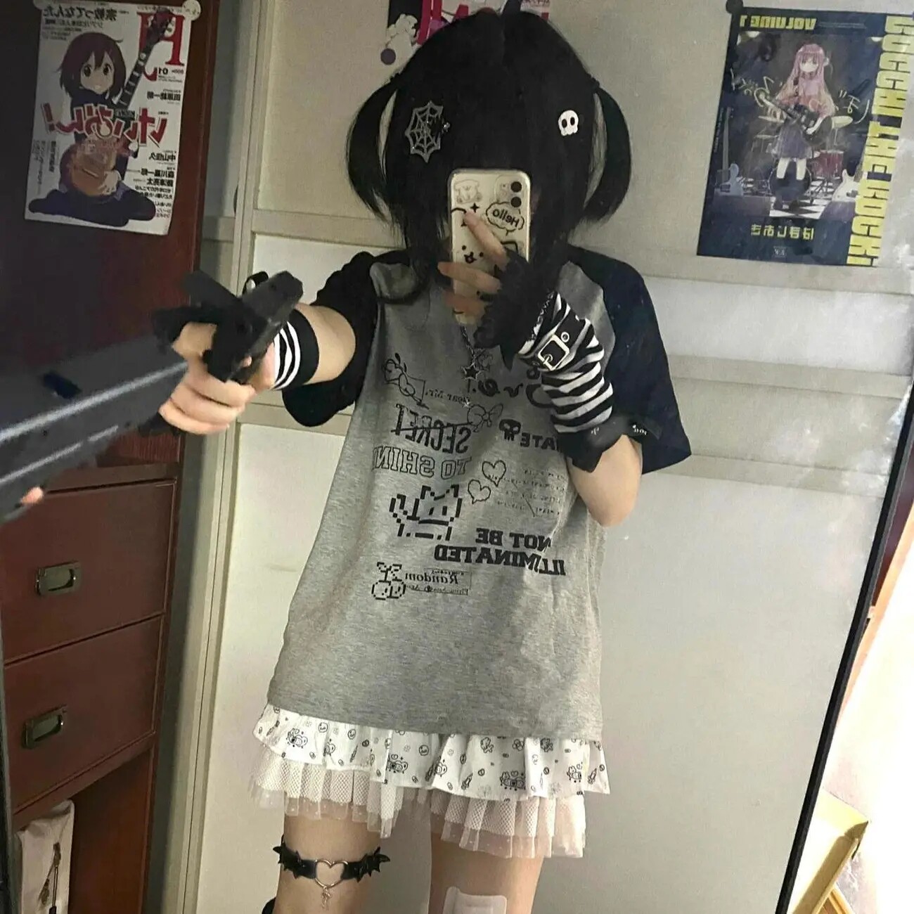 现货日系短袖宽松撞色T恤女上衣