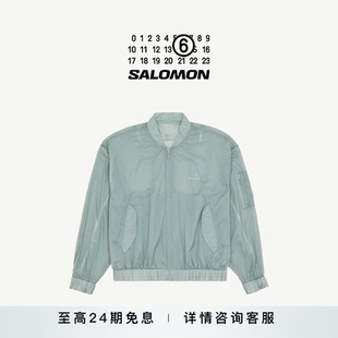 SALOMON联名Logo印花纯色立领夹克外套休闲上衣 限量补货 MM6