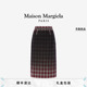 MaisonMargiela马吉拉四角缝线格纹直筒半身裙中长款 早春新品