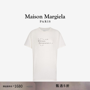 [尊享特惠]MaisonMargiela马吉拉圆领短袖白T恤上衣休闲内搭