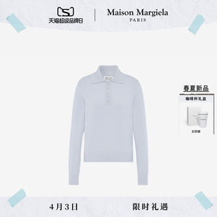 MaisonMargiela马吉拉四角缝线Polo领针织衫 上衣衣服 春夏新品