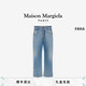 直筒牛仔长裤 MaisonMargiela马吉拉做旧毛边效果弯刀裤 早春新品