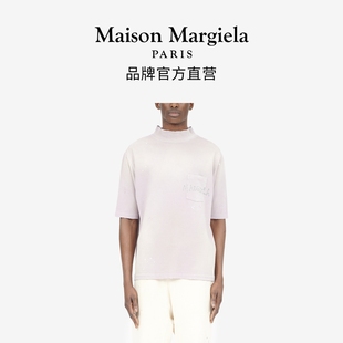 T恤24新品 Margiela马吉拉四角缝线手写徽标印花短袖 Maison