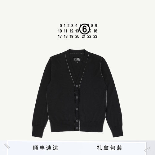 MM6线条装饰针织毛衣休闲