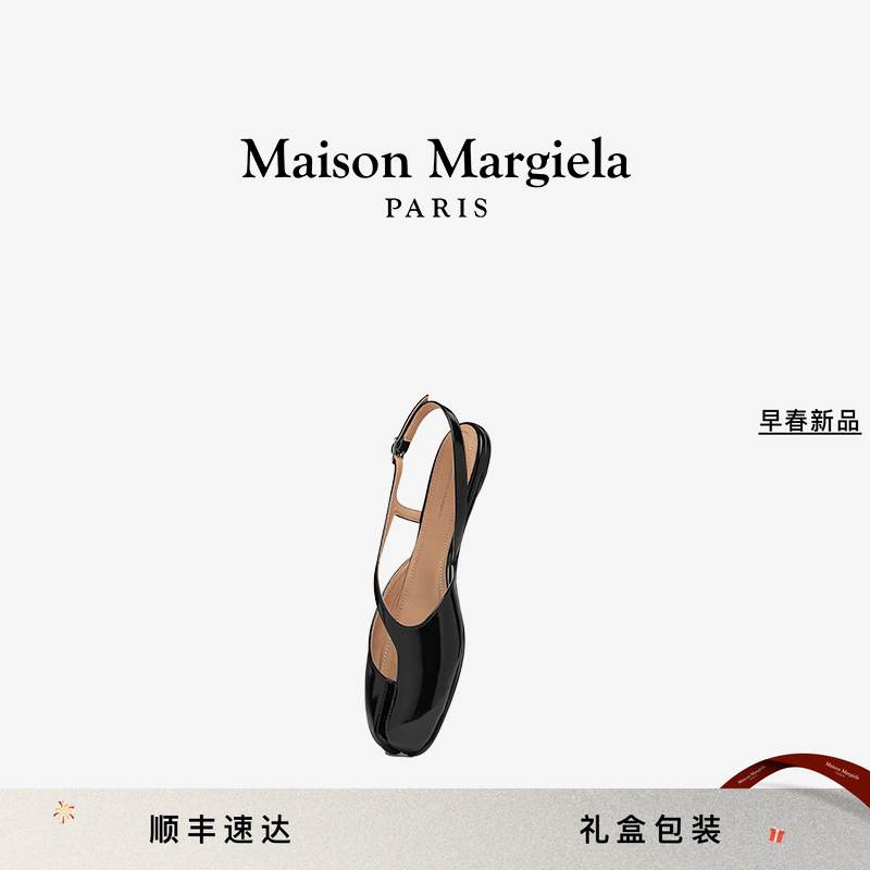 [早春新品]MaisonMargiela马吉拉Tabi分趾黑色平底凉鞋女鞋,女鞋,时装凉鞋,淘宝优惠券,粉丝福利购,淘宝优惠卷