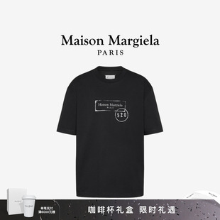 Maison T恤情侣上衣 Margiela马吉拉520印花Logo休闲白t短袖