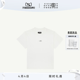 白T恤打底衫 春夏新品 MM6数字Logo标签短袖 衣服 宽松上衣情侣款